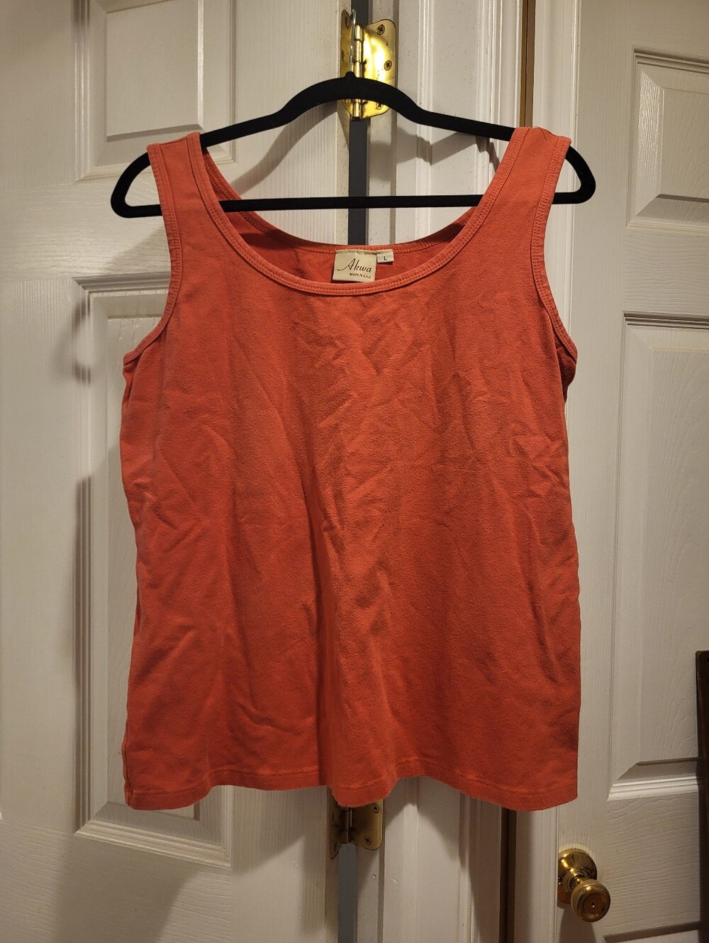 Avenue Coral Scoop Neck Tank - Classic Cotton Layering Top